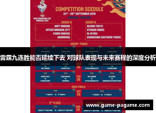 雷霆九连胜能否延续下去 对球队表现与未来赛程的深度分析 雷霆九连胜能否延续下去 对球队表现与未来赛程的深度分析